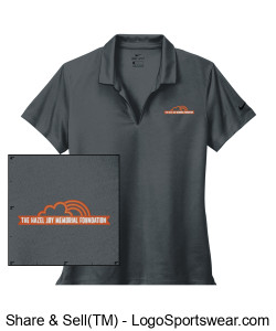 Women's Nike Polo - Gray Design Zoom